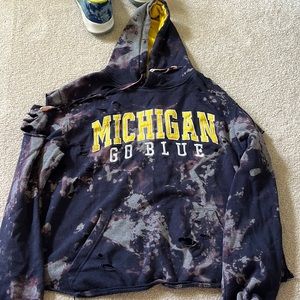 University if Michigan bleached hoodie